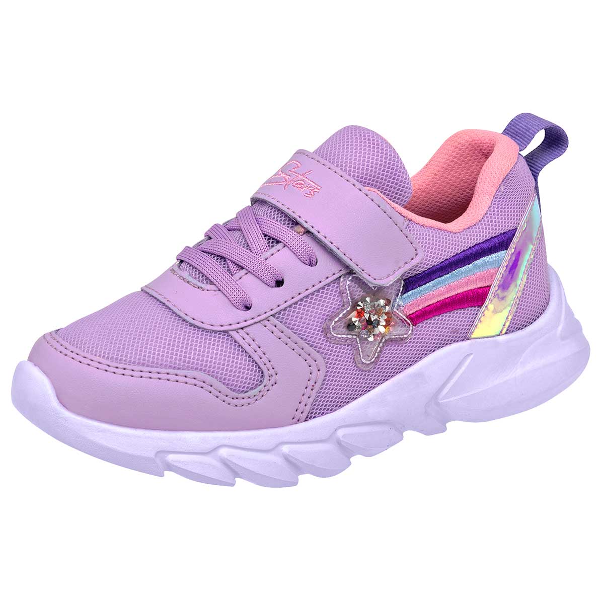 Pakar.com | Tienda online - Tenis urbano con agujeta ajustable para Niña marca Stars Of The World Lila cod. 112815