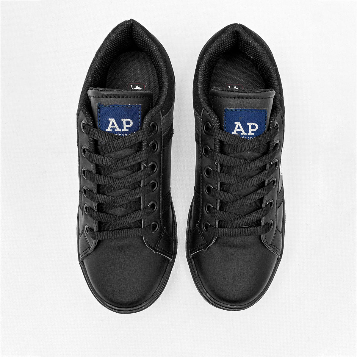 Tenis escolar para joven marca American Polo Negro cod. 112818