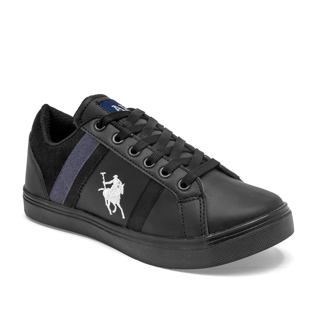 Tenis escolar para joven marca American Polo Negro cod. 112818