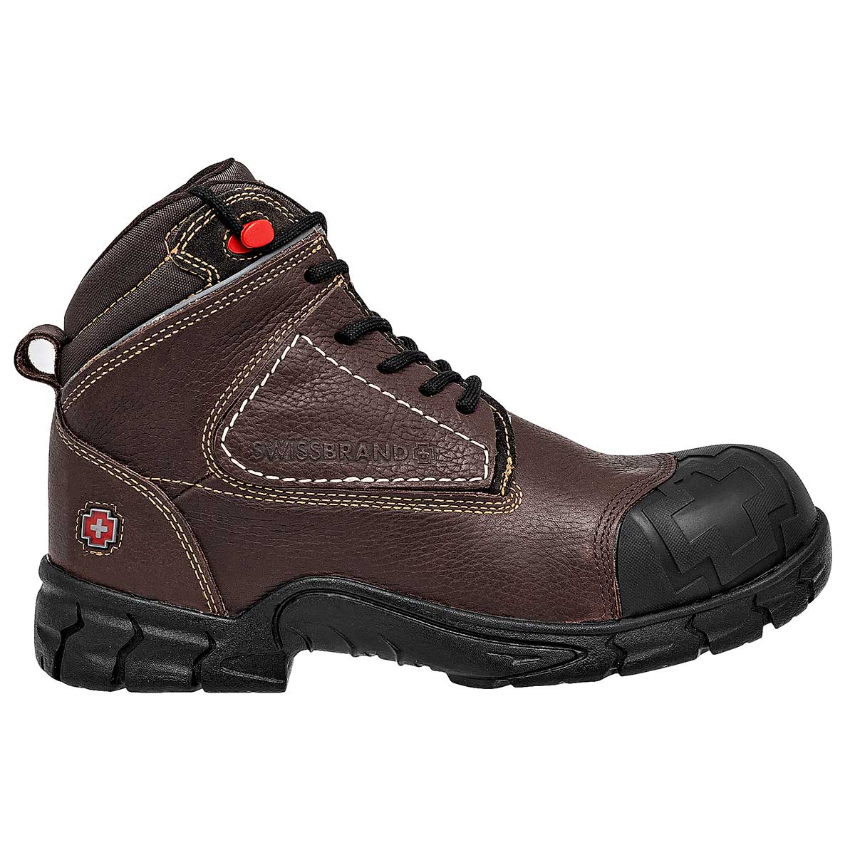 Bota industrial de piel para hombre marca Swissbrand cod. 112842