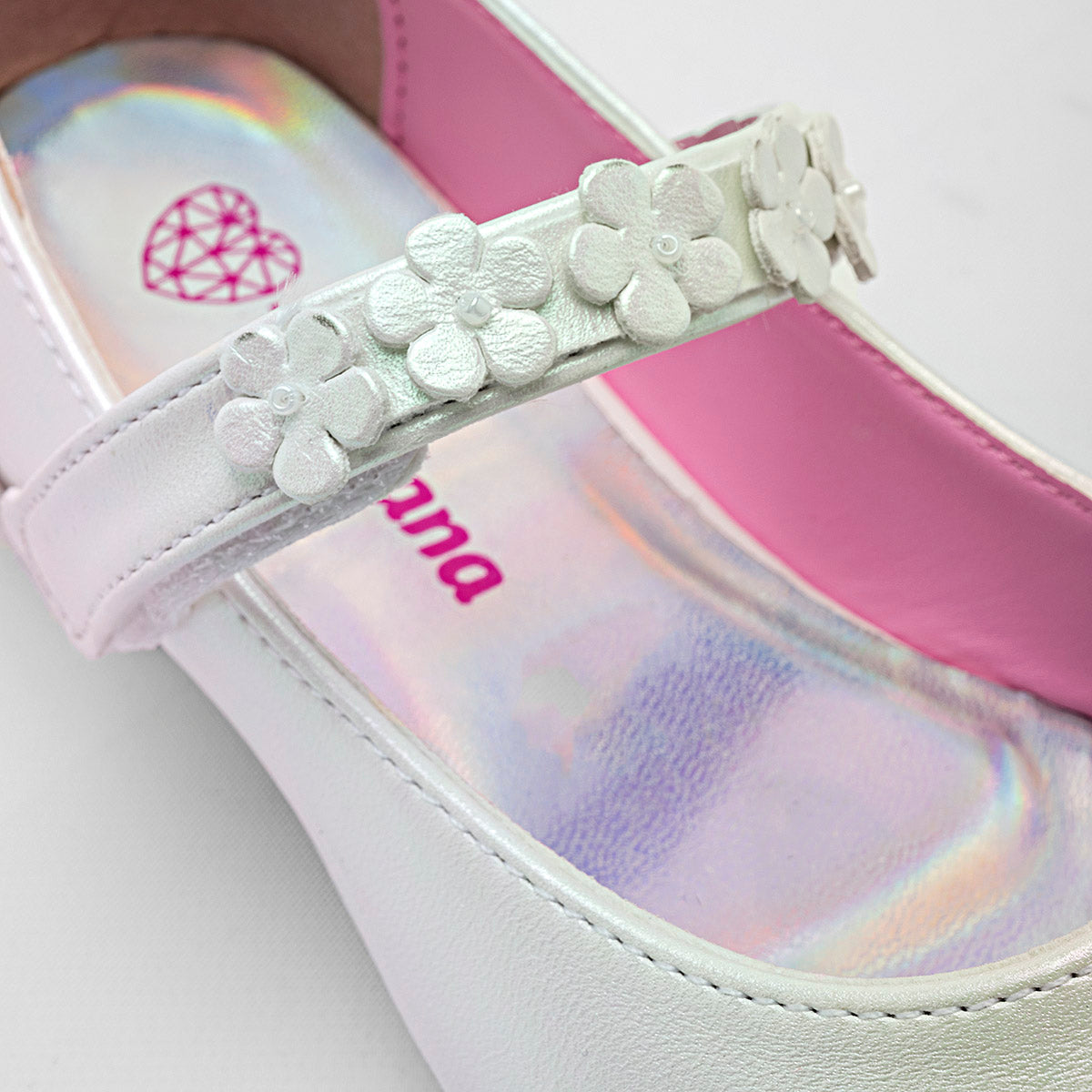 Zapato para graduación para niña marca Tropicana Blanco cod. 113015