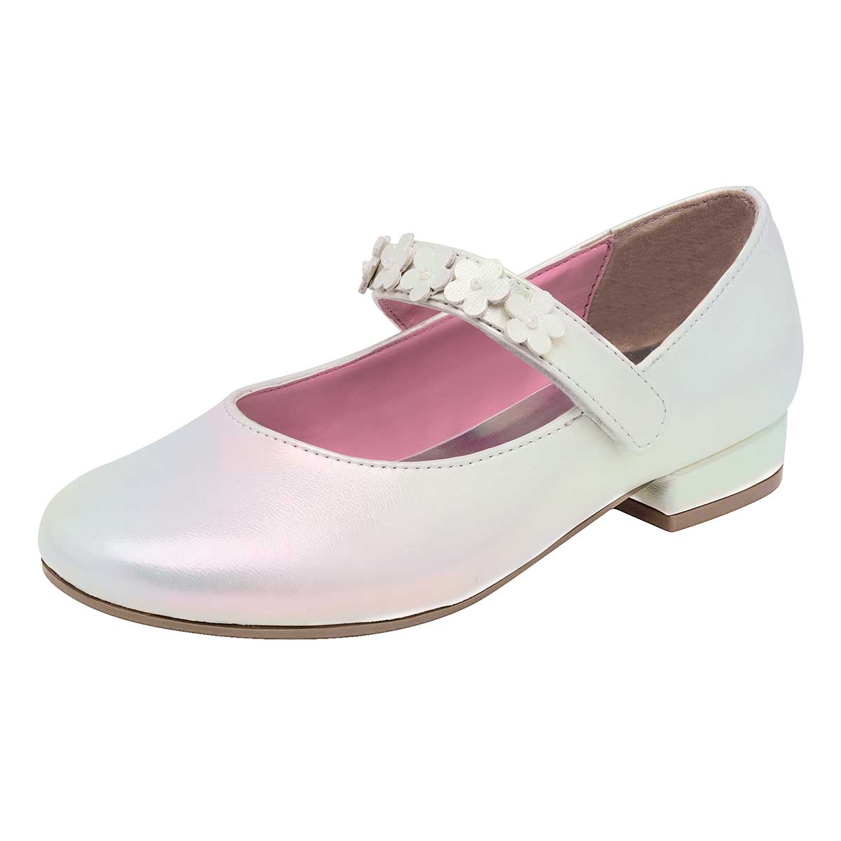 Zapato para graduación para niña marca Tropicana Blanco cod. 113015