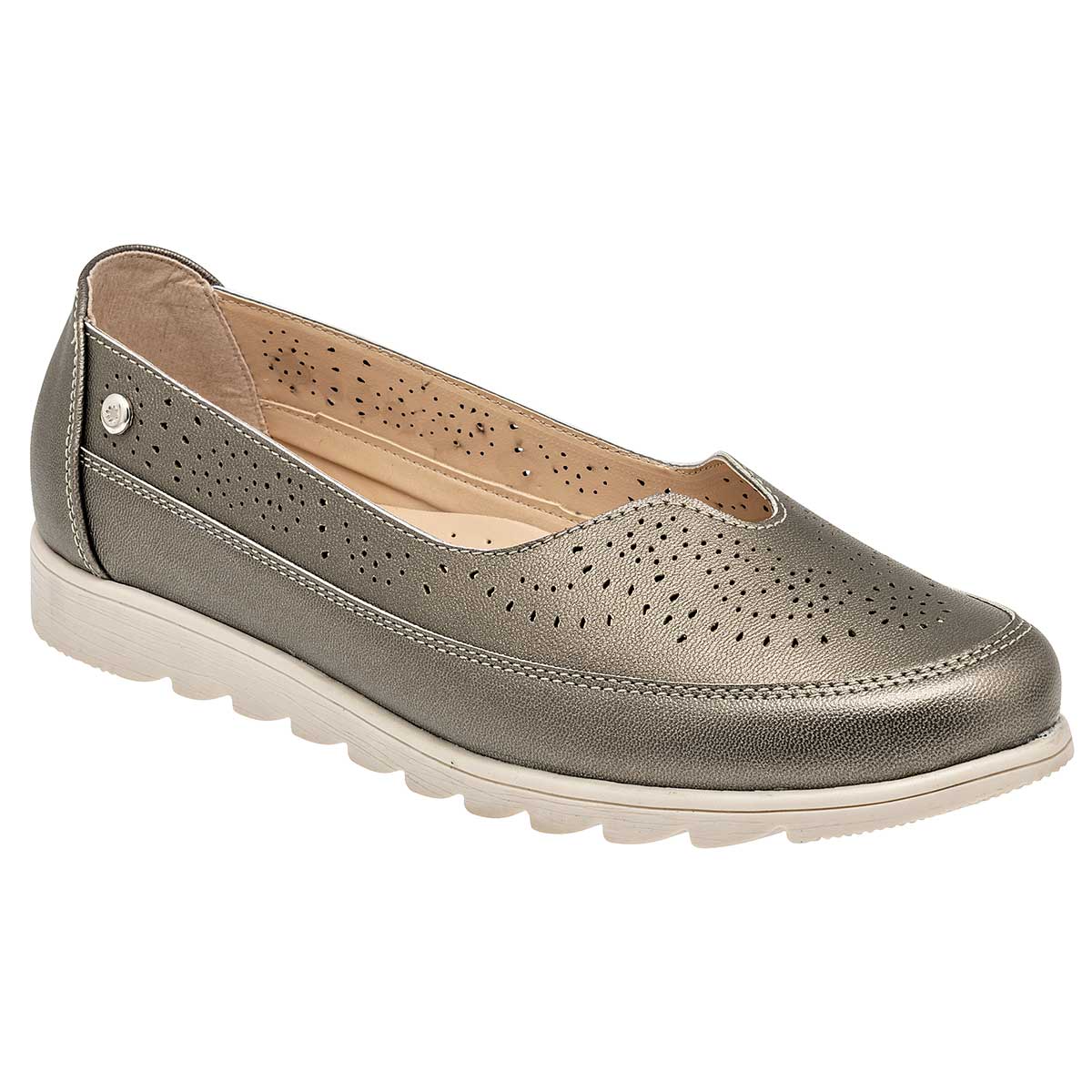 Pakar.com  | 🎄 Regalos de navidad y fin de año | Zapato confort de piel para mujer marca Mora Confort Gris cod. 113198