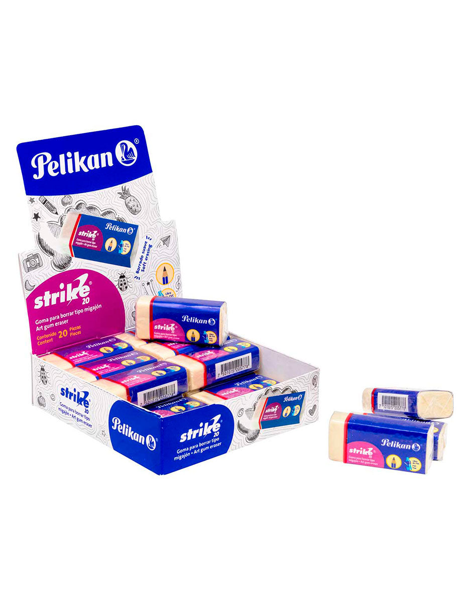 Goma de borrar marca Pelikan Multicolor cod. 113208