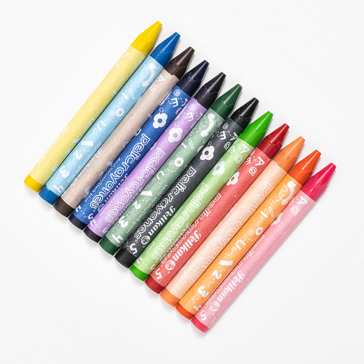 Pakar.com | Tienda online - Crayones de cera triangular con 12 piezas Pelikan