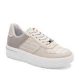 Tenis suela chunky para mujer marca Moramora Beige cod. 113600