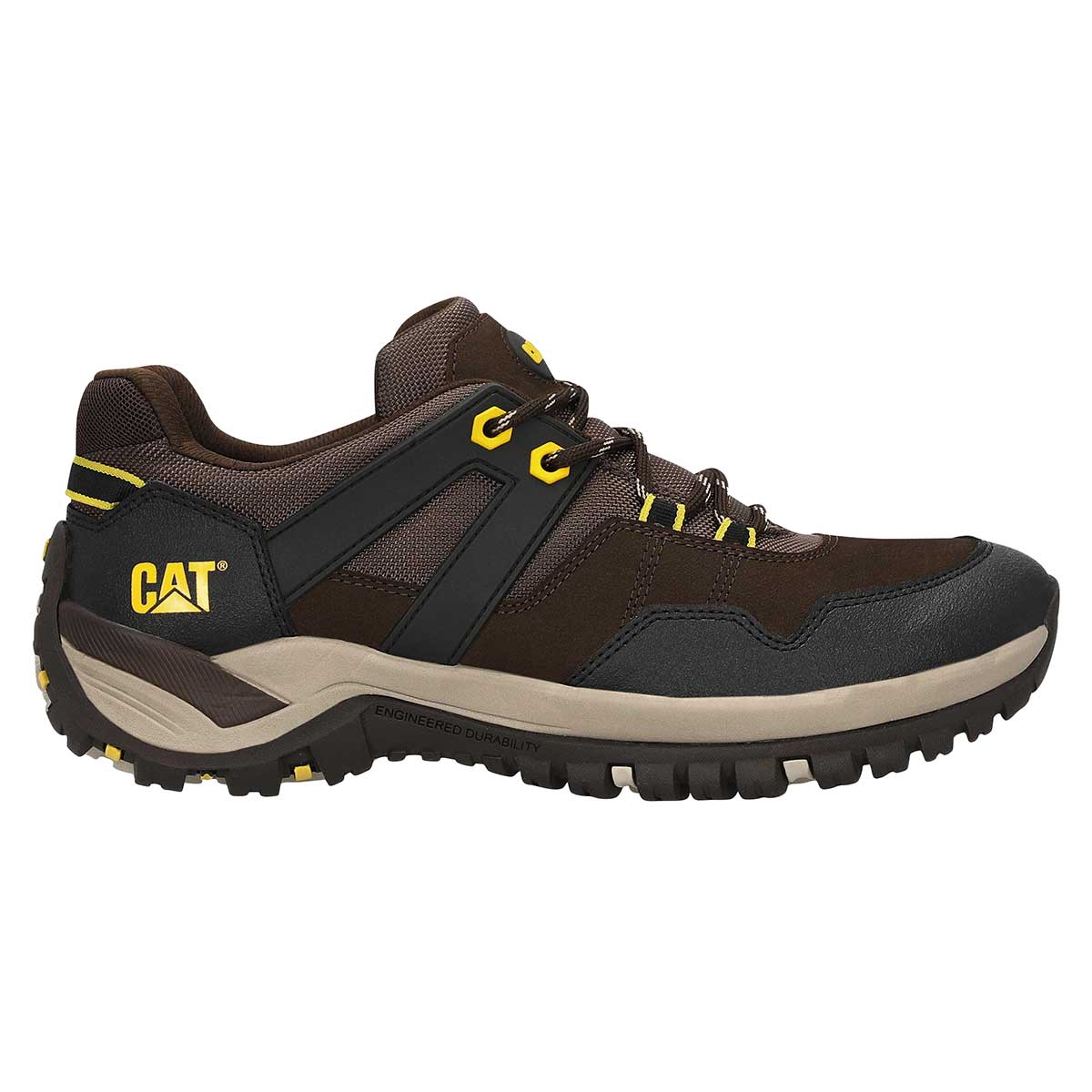 Tenis de piel  para hombre marca Caterpillar Café cod. 114160