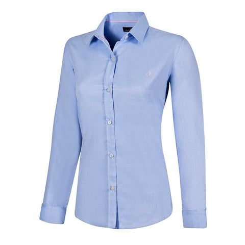 Camisa azul de manga larga  Long Beach Polo Club para mujer
