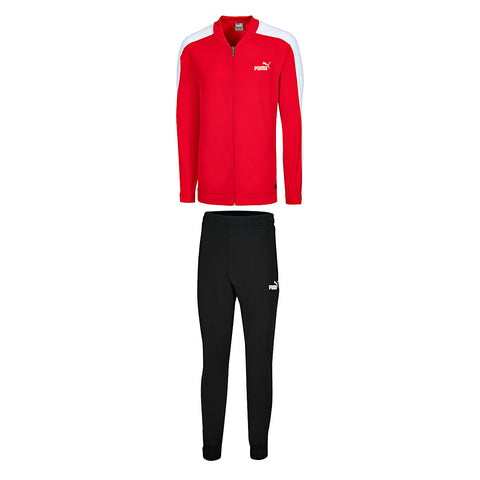 Sudadera deportiva con cierre color rojo Puma para hombre