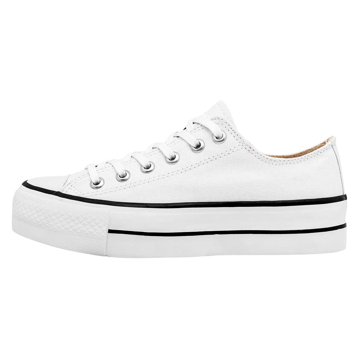 Tenis escolar para joven marca Moramora Blanco cod. 116040