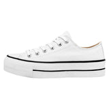 Tenis escolar para joven marca Moramora Blanco cod. 116040