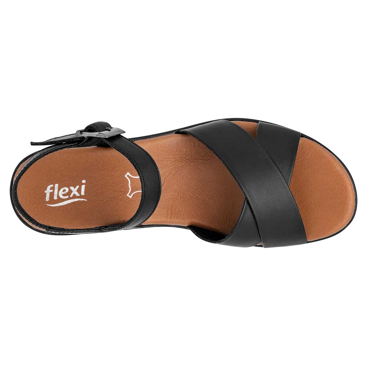 Sandalia de piel para mujer marca Flexi cod. 116809