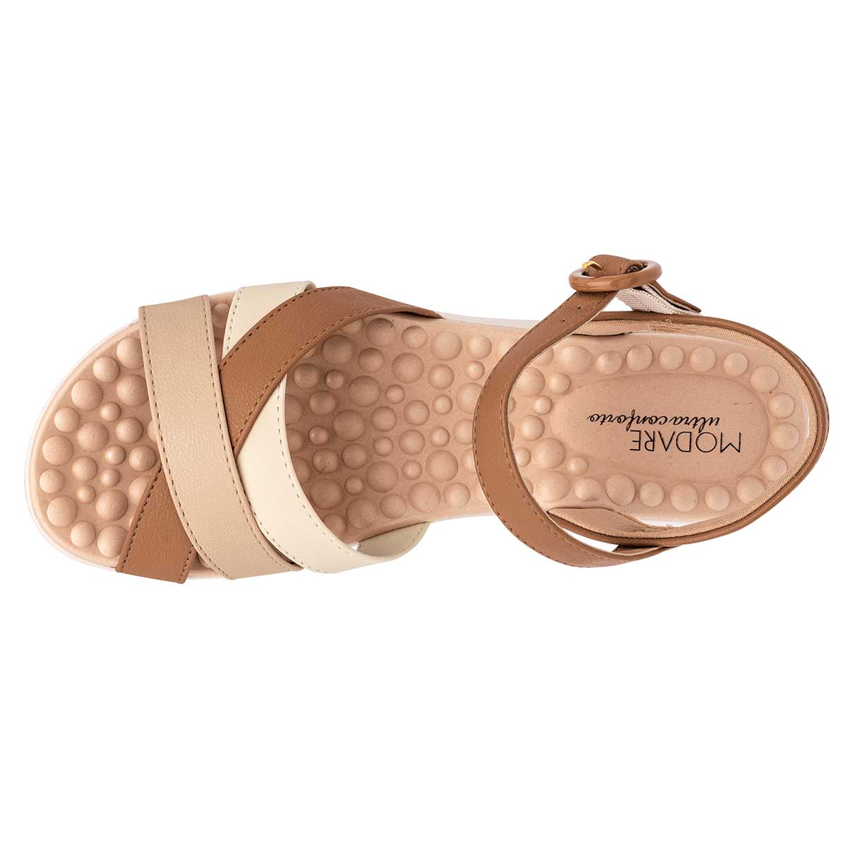 Sandalia para mujer marca Modare Beige cod. 117038