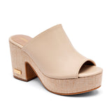 Sandalia para mujer marca Moramora Beige cod. 117077