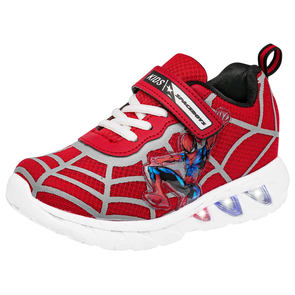 Pakar.com | Tienda online - Tenis urbano con luces spiderman Space Boys para niño preescolar
