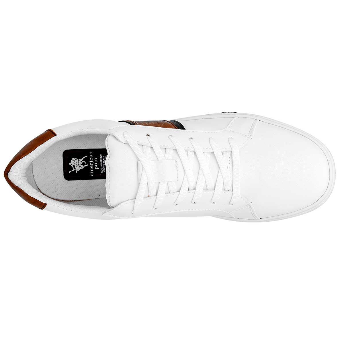 Tenis escolar para joven marca American Polo Blanco cod. 117779