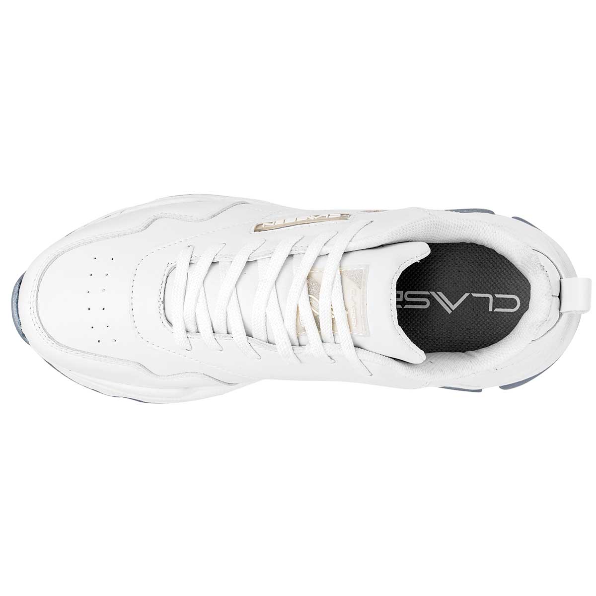 Tenis escolar para joven marca Clasben Blanco cod. 117811