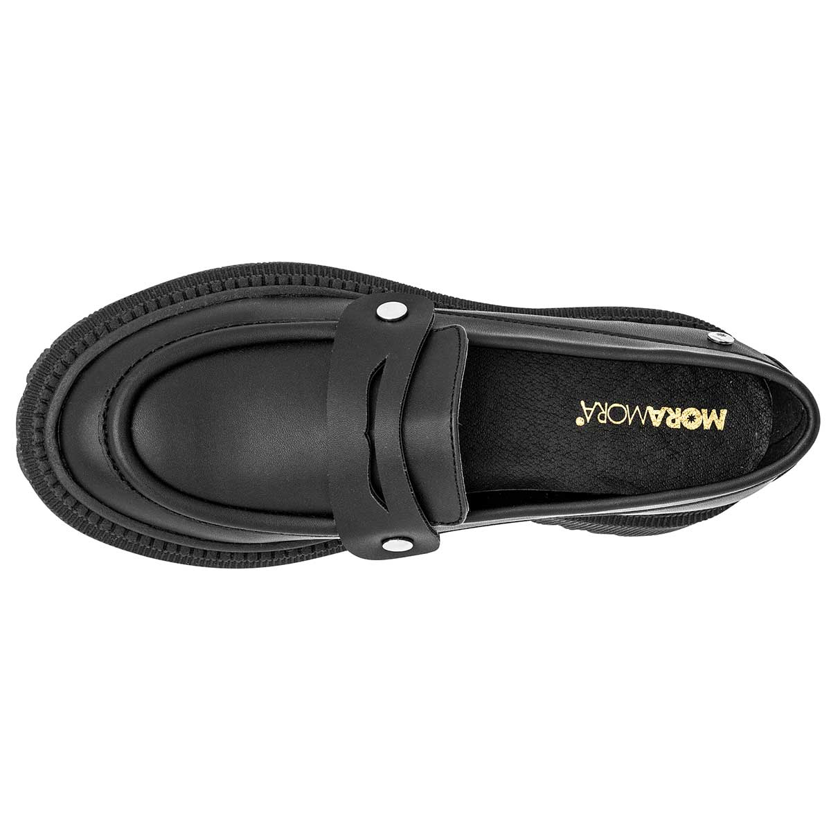 Zapato escolar para joven marca Moramora Negro cod. 117928