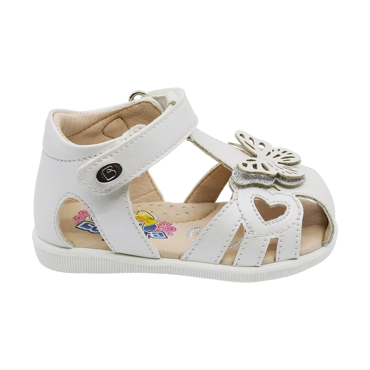 Sandalia para niña bebe marca Coqueta Blanco cod. 118506