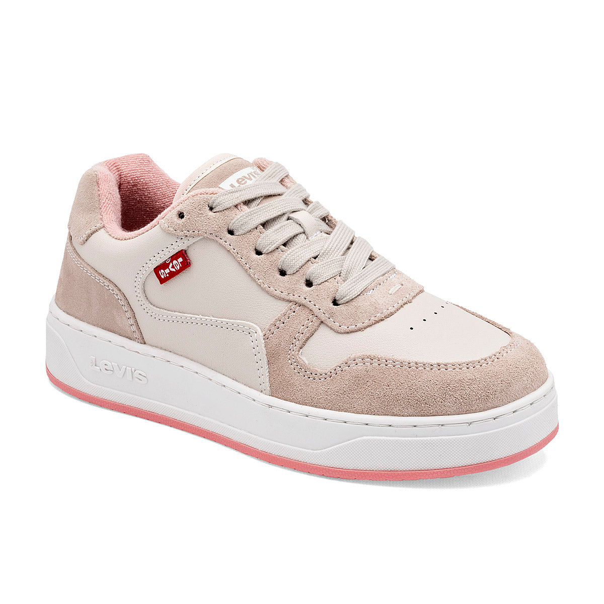 Tenis urbanos para mujer marca Levi's Beige cod. 118674