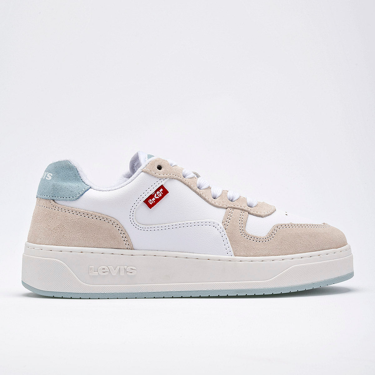 Tenis para mujer marca Levi's Blanco cod. 118675