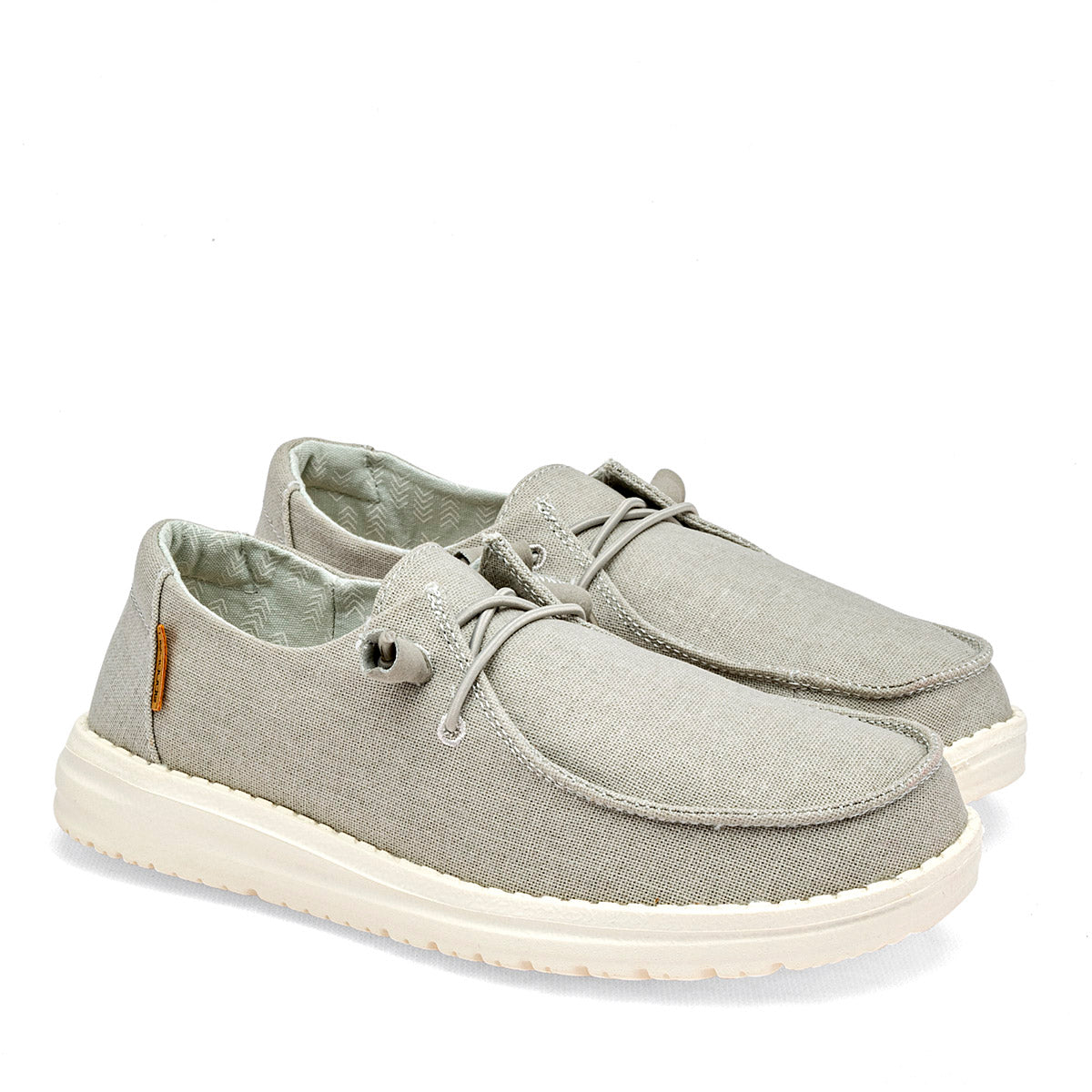 Zapato slip-on Wendy Chambray para joven marca Hey Dude Gris cod. 119971