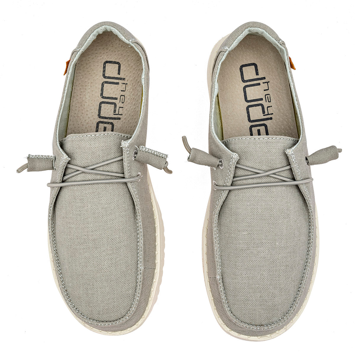 Zapato slip-on Wendy Chambray para joven marca Hey Dude Gris cod. 119971