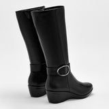 Bota caña larga para mujer marca Flexi Negro cod. 120501