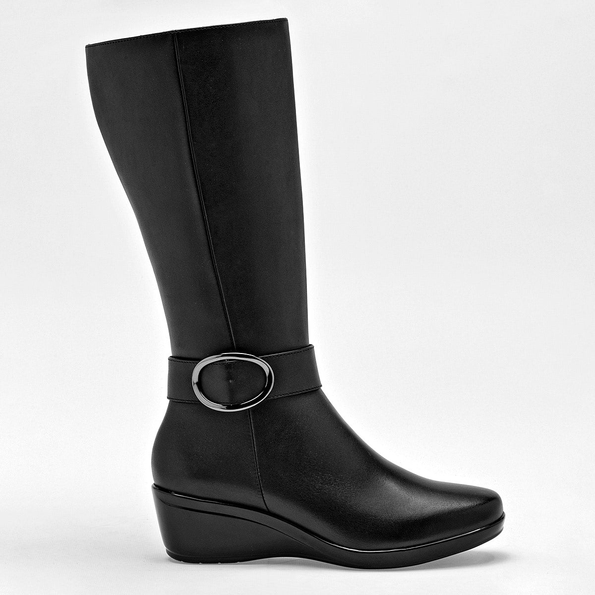 Bota caña larga para mujer marca Flexi Negro cod. 120501