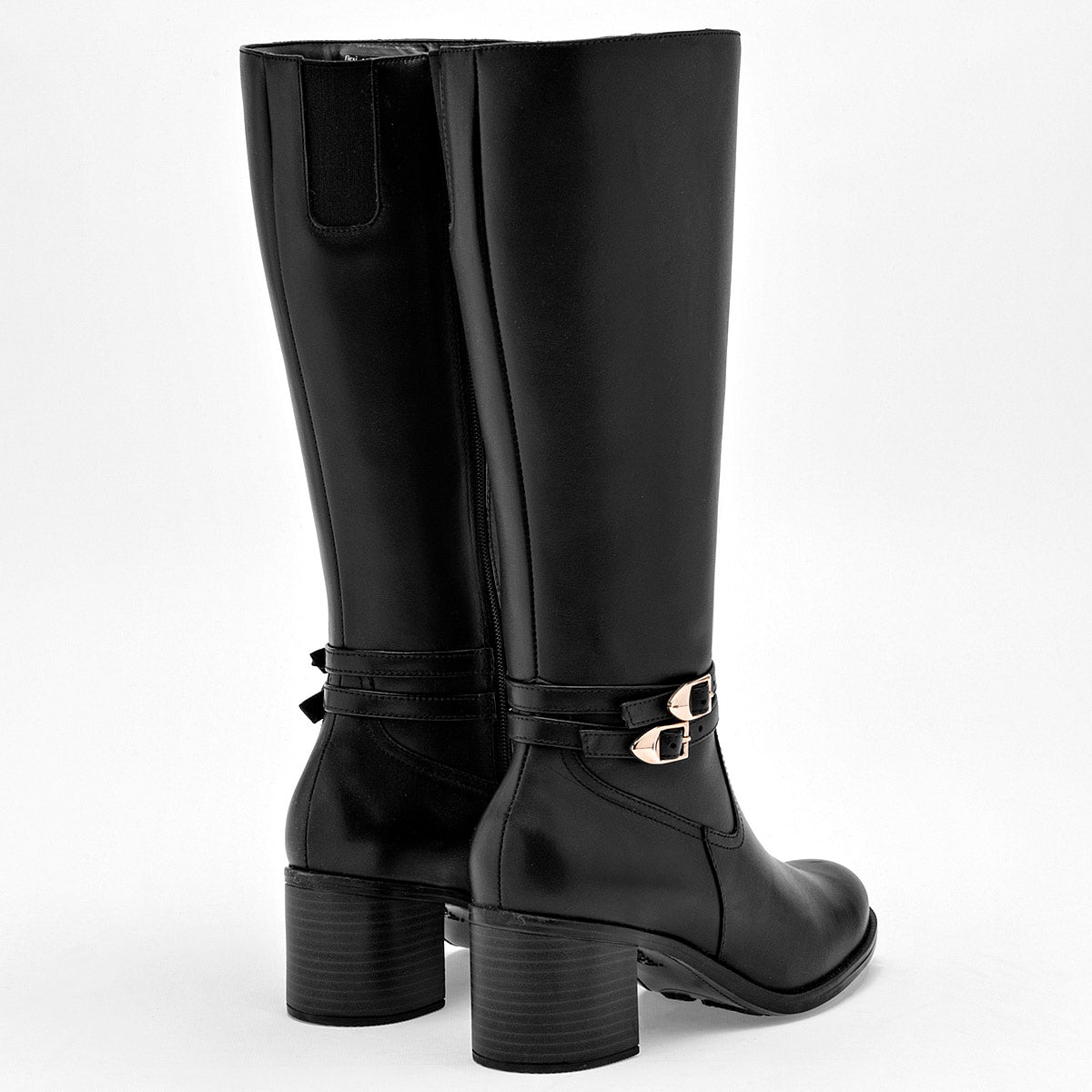 Bota de piel para mujer marca Flexi Negro cod. 120530