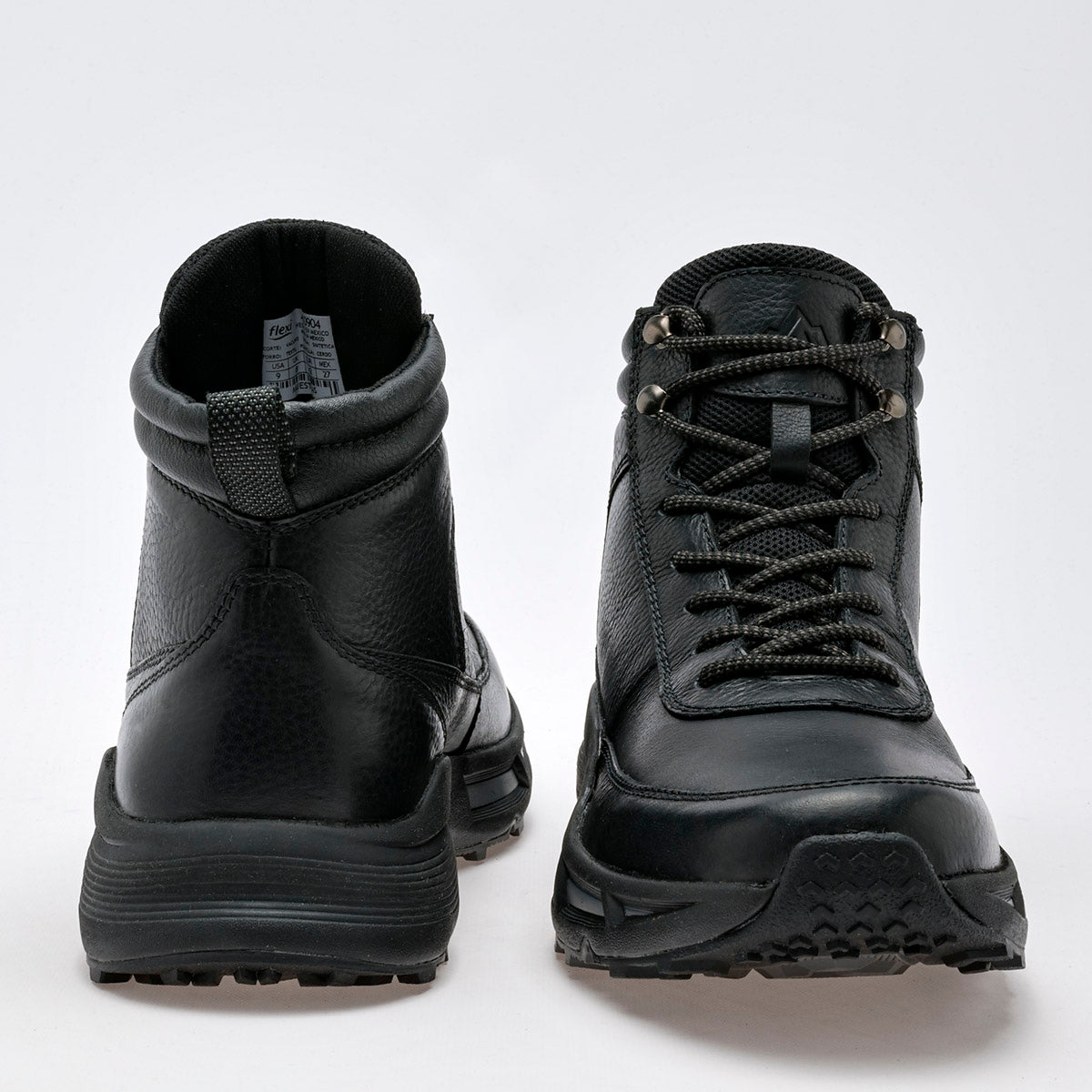 Bota de piel para hombre marca Flexi Negro cod. 120589