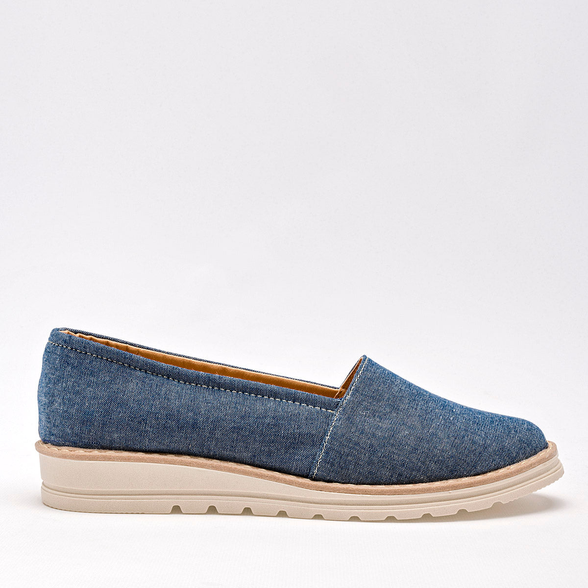 Zapato casual para mujer marca Angela Dinara Azul cod. 120636