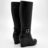 Bota caña larga para mujer marca Catalina Negro cod. 120690