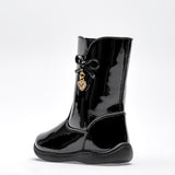 Bota de charol para niña marca Ensueño Negro cod. 120754