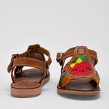 Pakar.com | Tienda online | Calzado Escolar | Sandalia de piel Vielka Mora Tierra para niña | Regreso a clases | Vacaciones de Verano