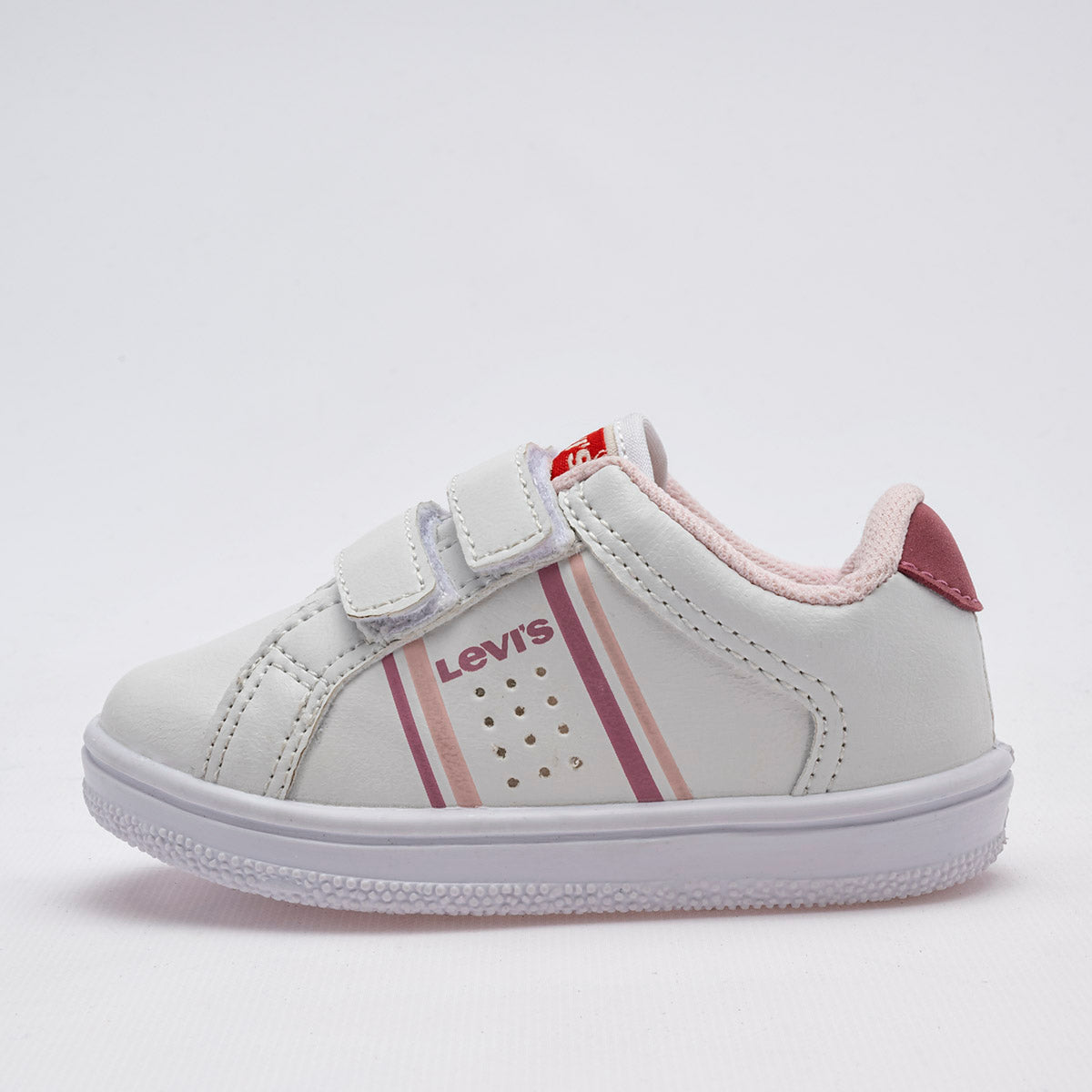 Tenis escolar para bebé niña marca Levi's Blanco cod. 120838