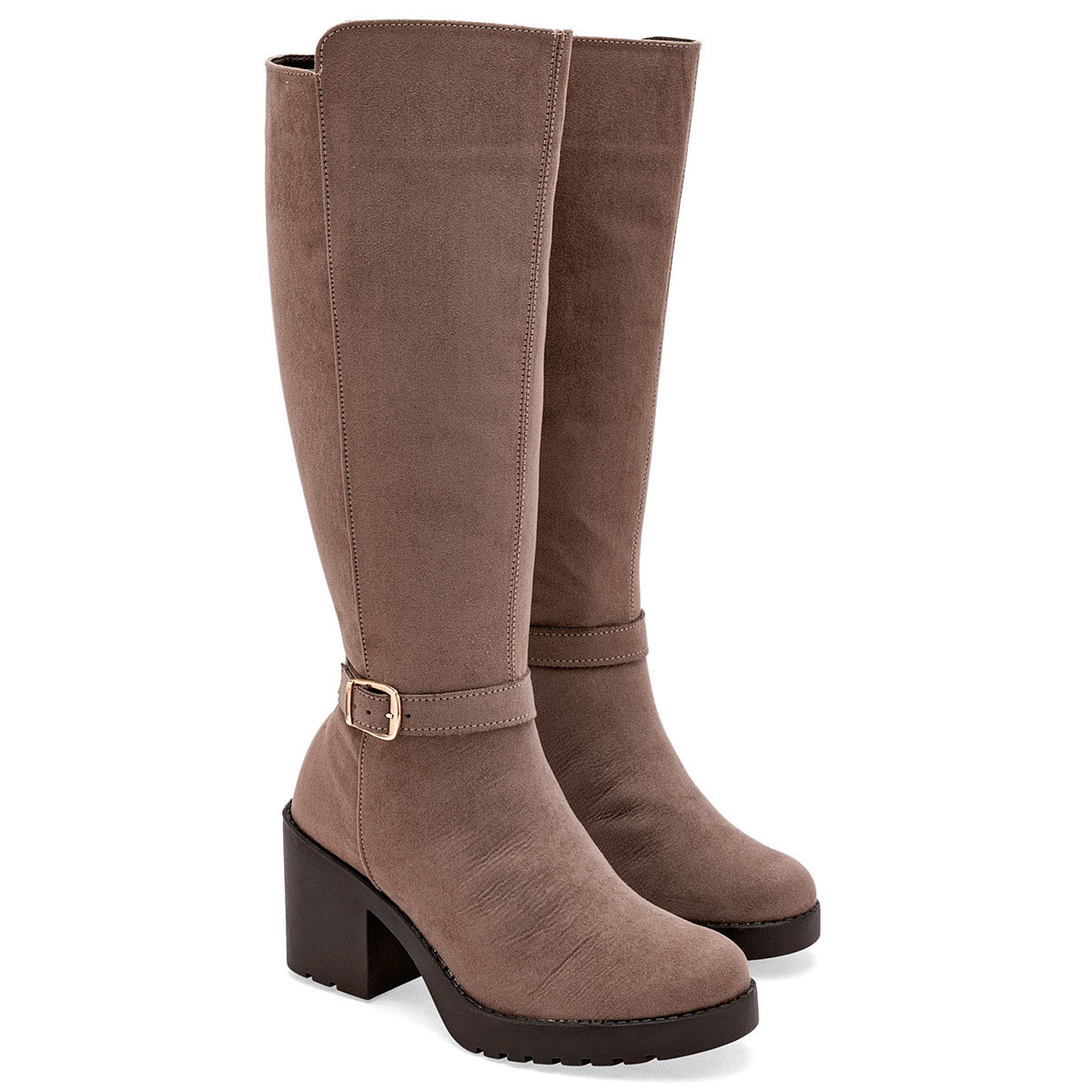 Bota de caña larga para mujer marca Taguesi Beige cod. 120967