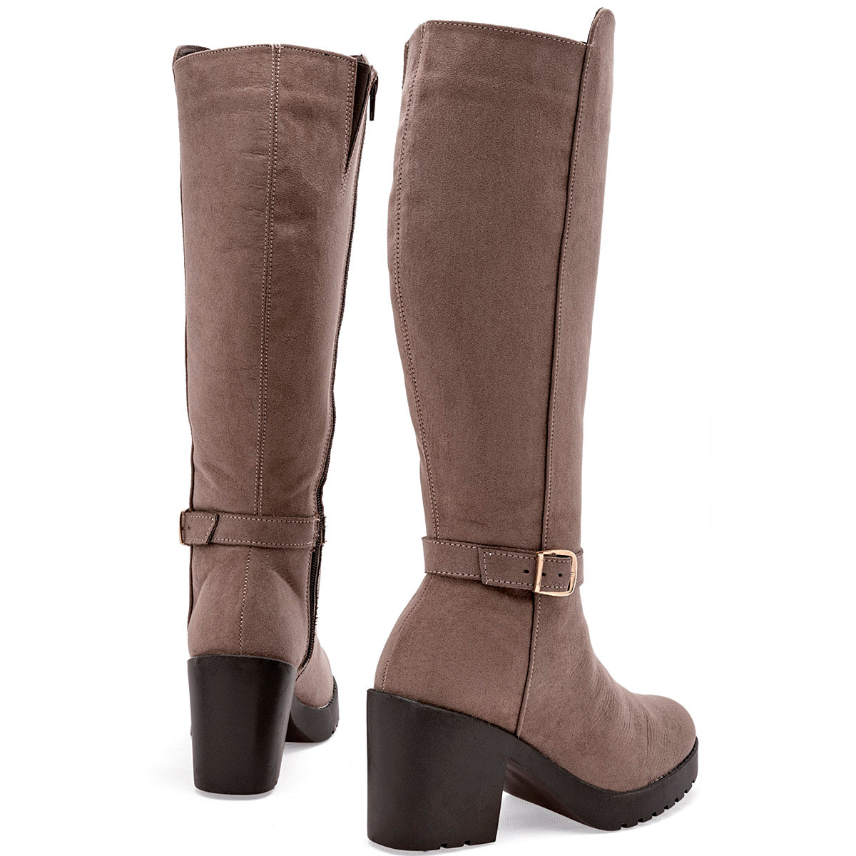 Bota de caña larga para mujer marca Taguesi Beige cod. 120967