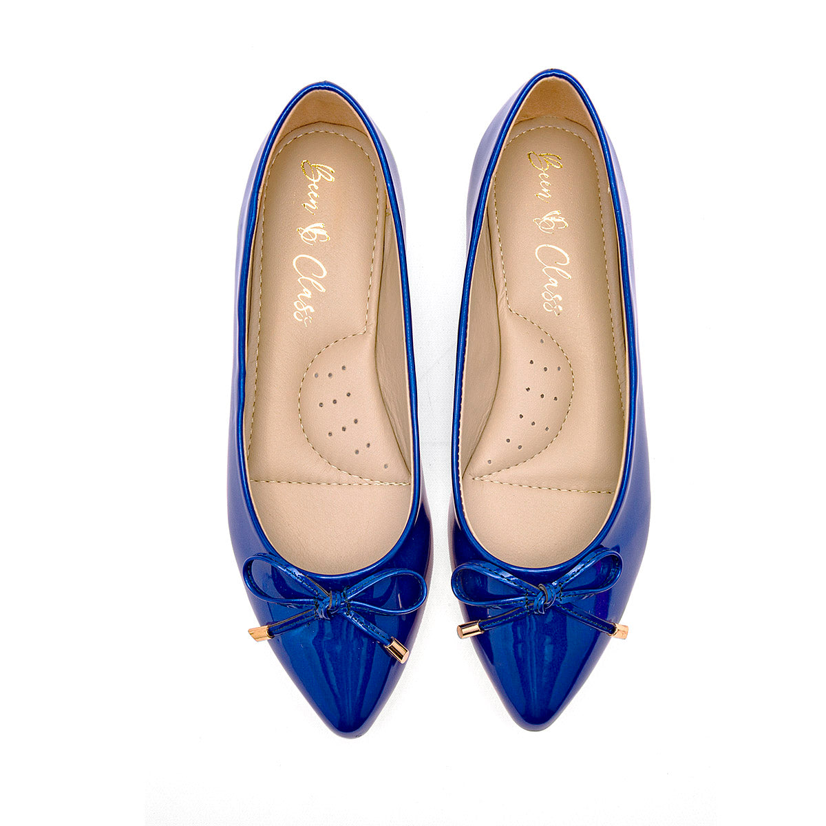 Balerina de charol para mujer marca Been Class Azul cod. 121186