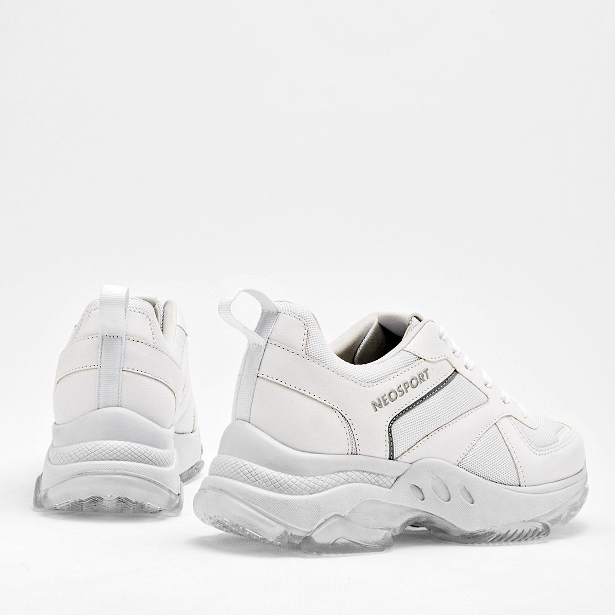 Tenis escolar para joven marca Neosport Blanco cod. 121377