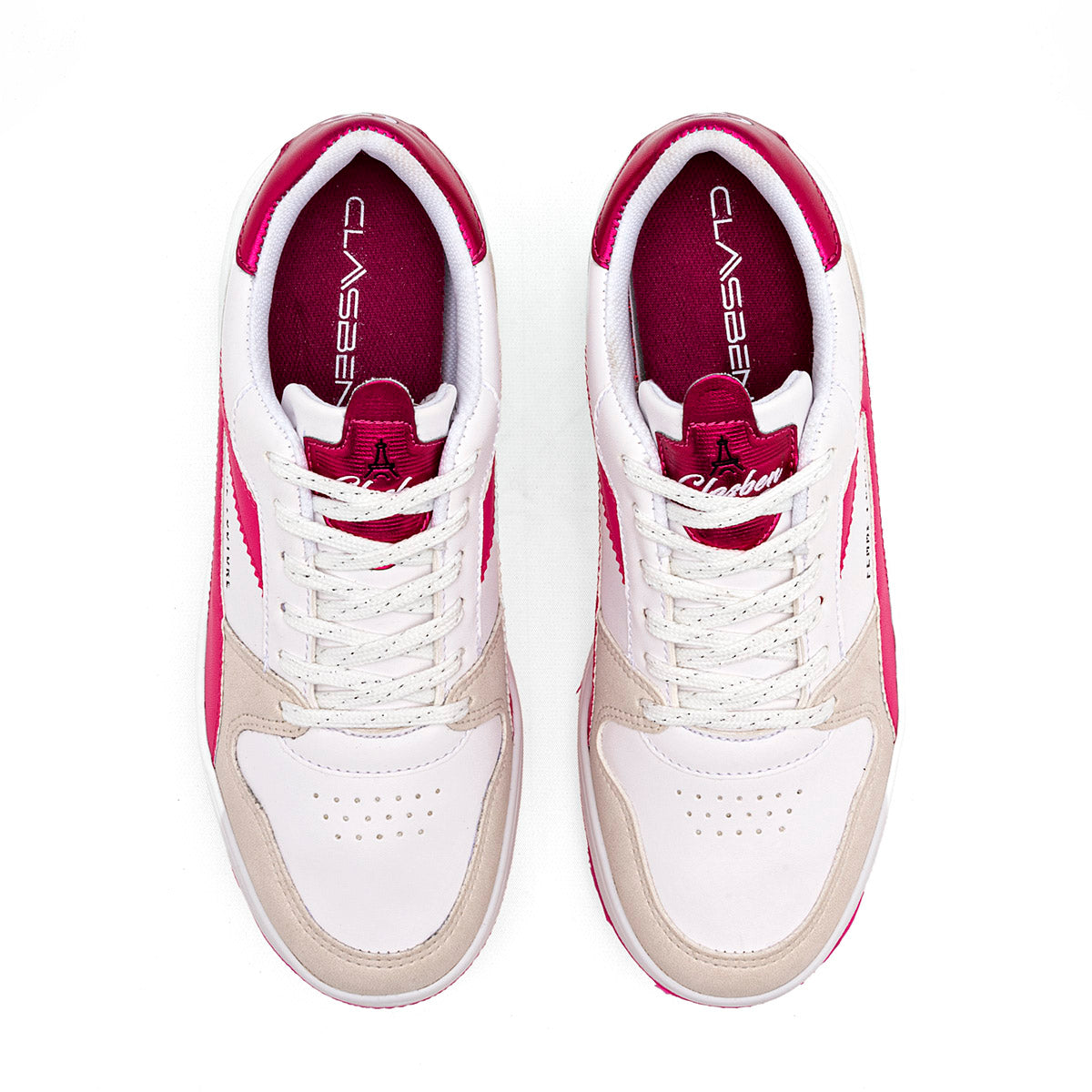 Tenis urbano para mujer marca Clasben Blanco cod. 121877