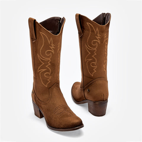 Bota tipo cowboy Moramora para mujer