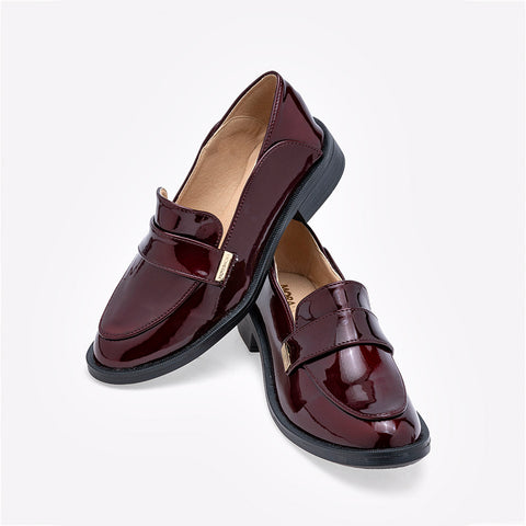 Mocasín de charol Moramora para mujer