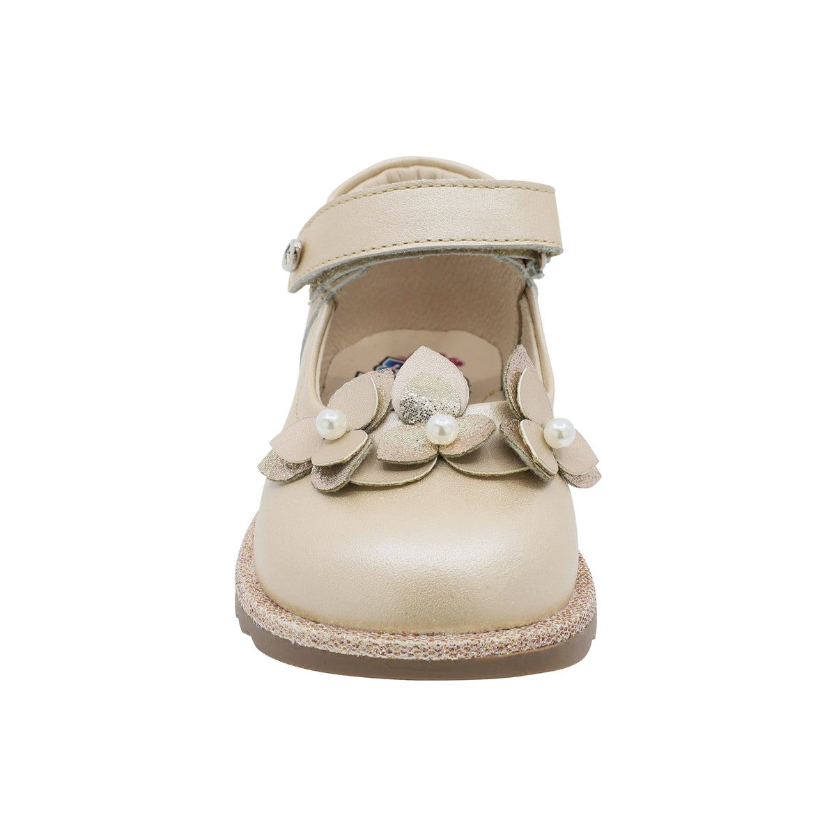 Zapato casual para niña marca Coqueta Beige cod. 122301