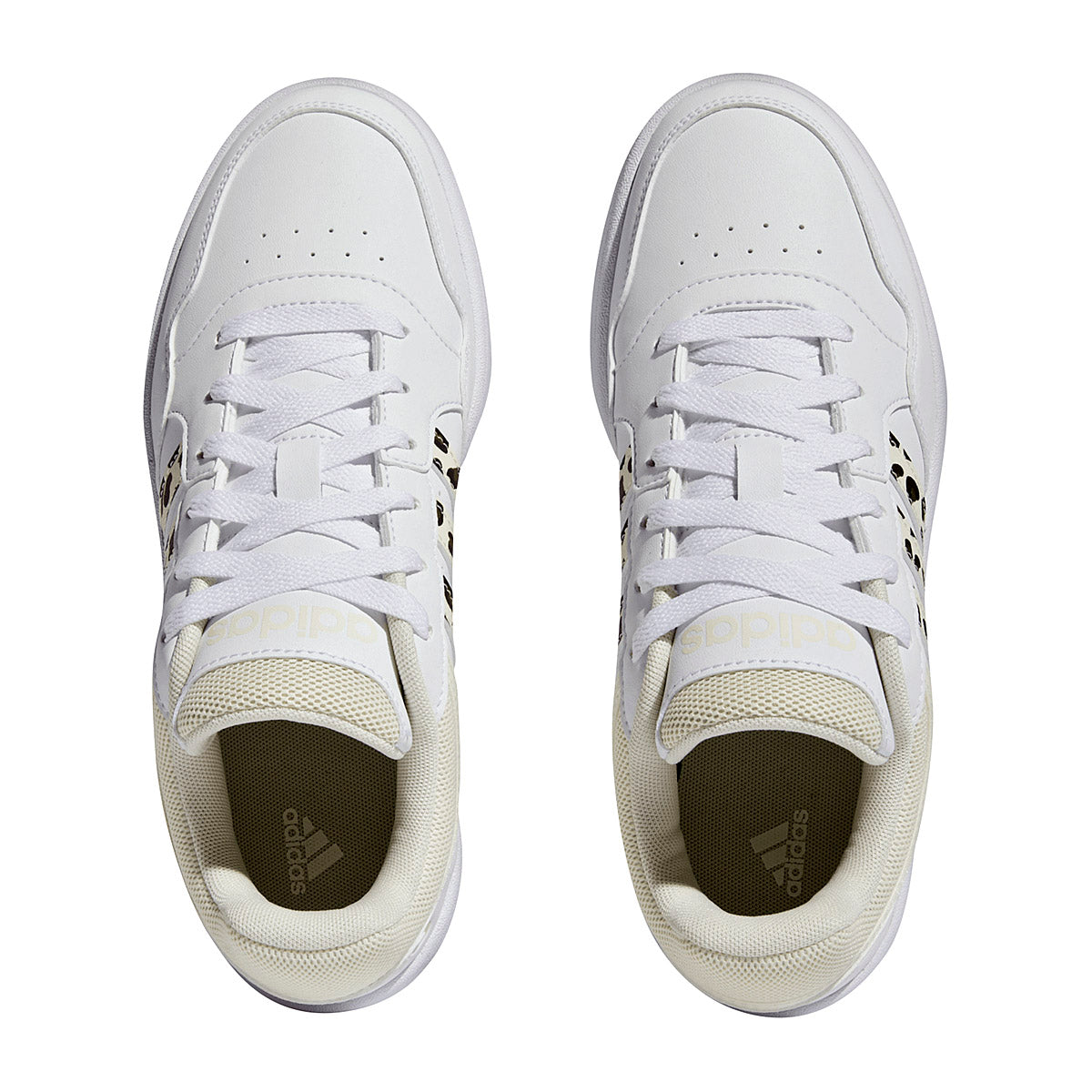 Tenis escolar para joven Hoops 3.0 W marca Adidas Blanco cod. 122540