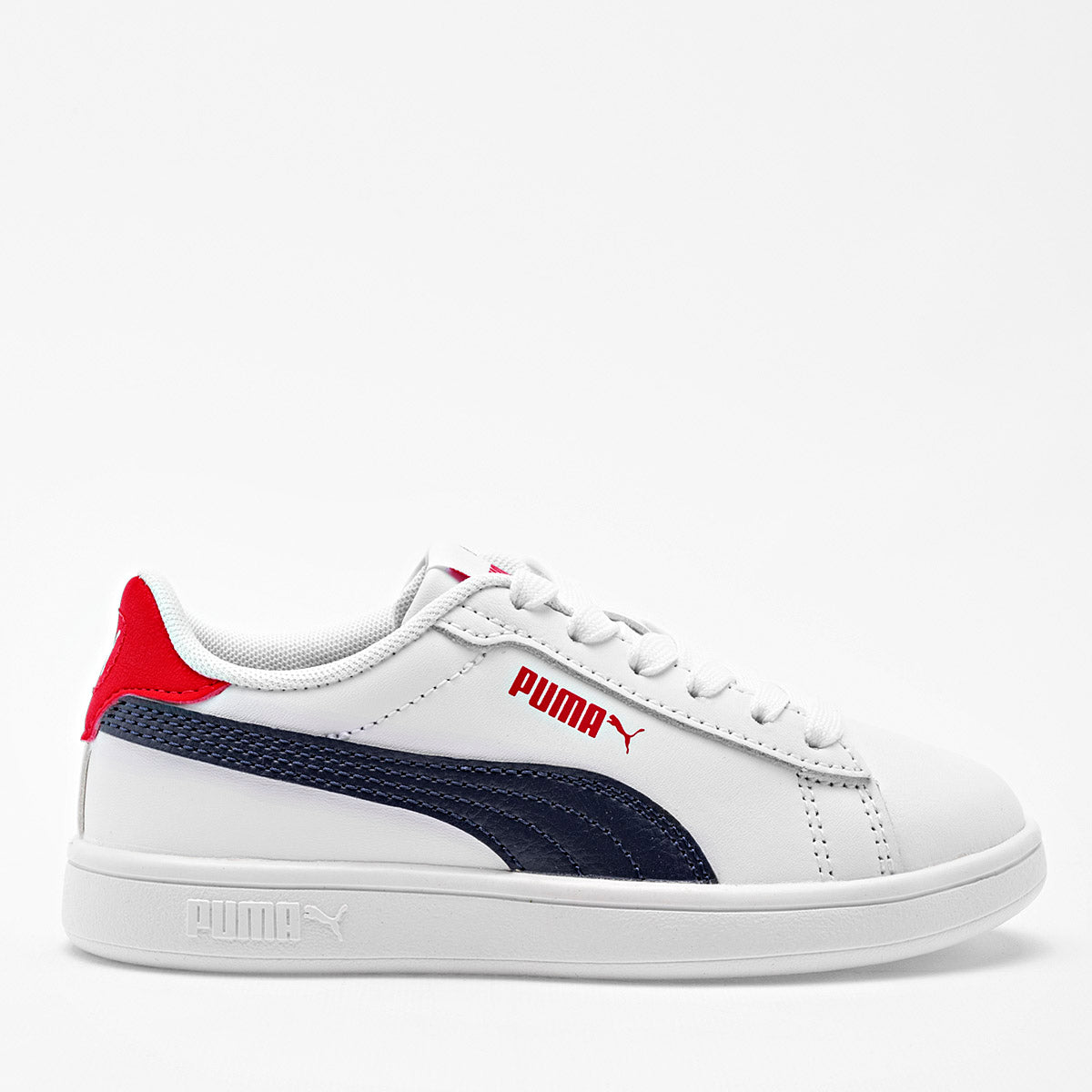 Tenis urbano Smash 3.0 L PS para niño marca Puma Blanco cod. 123285