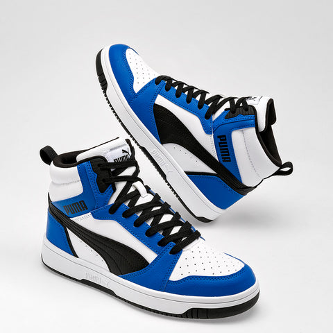 Tenis urbano tipo botín Rebound v6 Mid Jr Puma para hombre