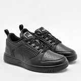 Tenis escolar para Niño Puma Rebound v6 Lo PS marca Puma Negro cod. 123362