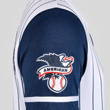 Playera para hombre MLB de los Yankkes de Nueva York marca Fexpro Blanco cod. 124034