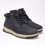 Bota de piel para hombre marca Flexi Azul Marino cod. 124637